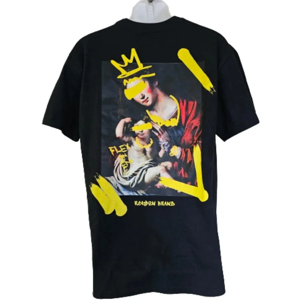 Reason Brand Flex On Em Back Print Short Sleeve T-Shirt Size Men's Large NEW - Picture 4 of 13